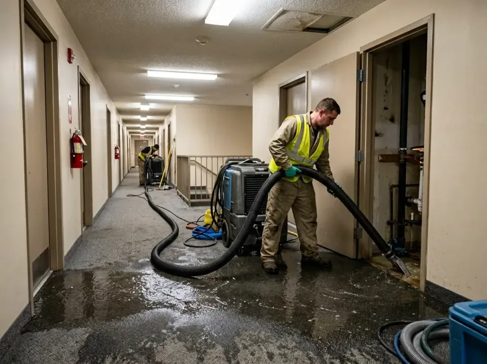 multi-unit-apartment-hallway-f-005 — frequently asked questions, Emergency Burst Pipe Water Extraction & Removal in Jeaneret…